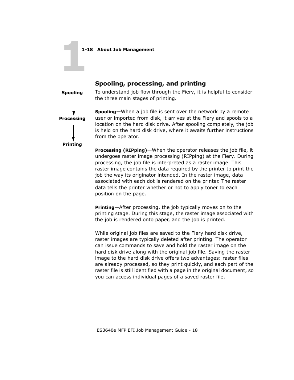 Spooling, processing, and printing | Oki ES3640E User Manual | Page 18 / 220
