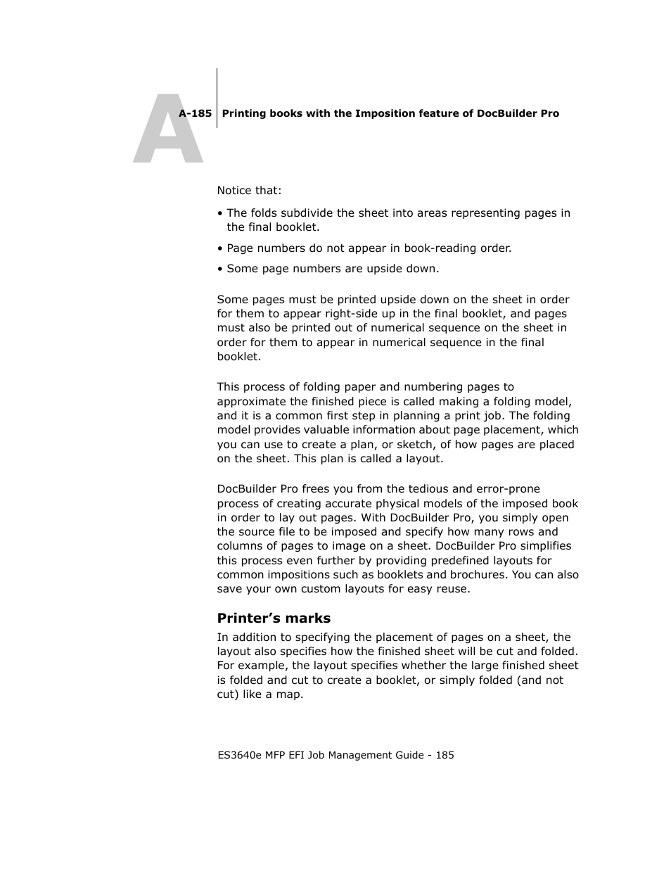 Printer’s marks | Oki ES3640E User Manual | Page 185 / 220