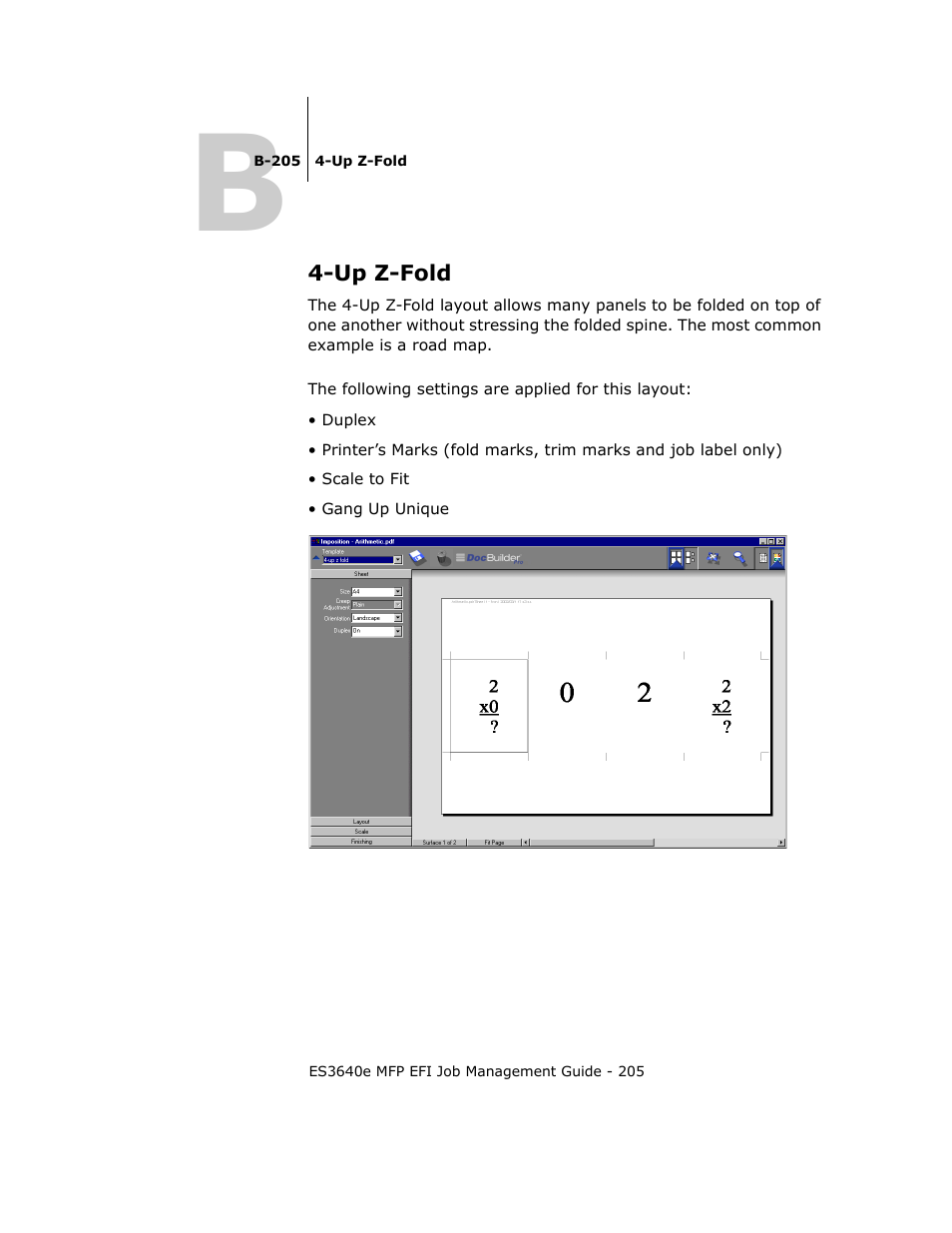 Up z-fold | Oki ES3640E User Manual | Page 205 / 220
