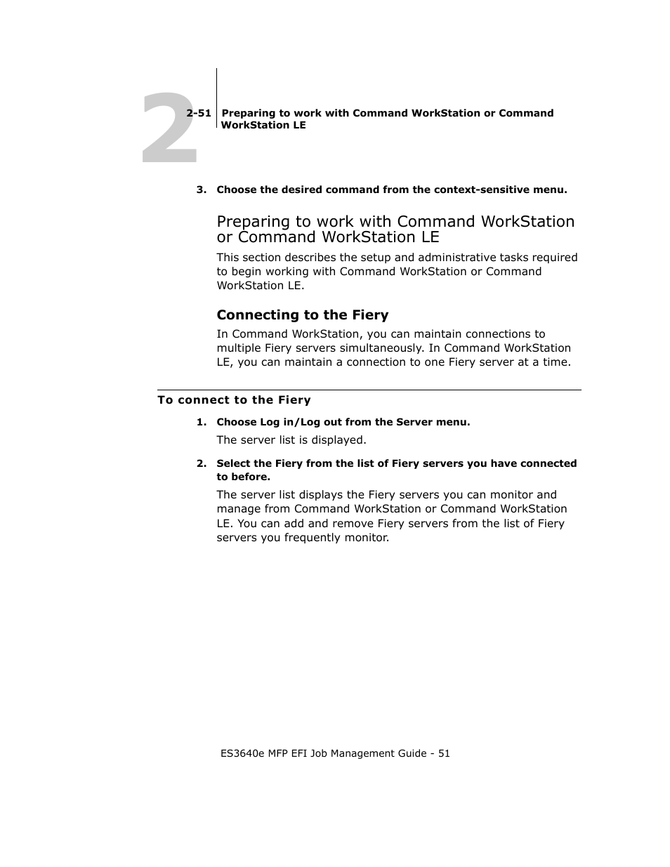 Connecting to the fiery | Oki ES3640E User Manual | Page 51 / 220