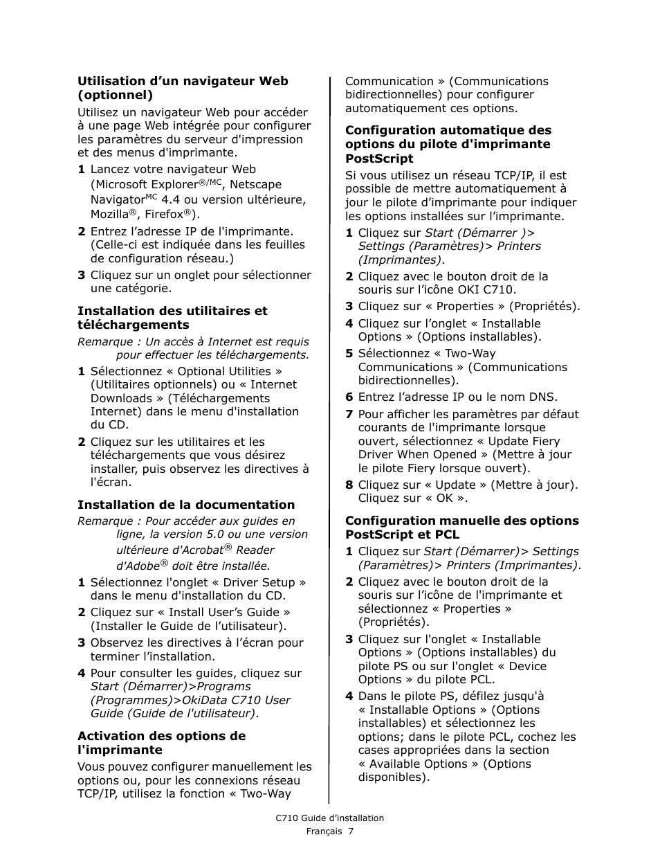 Oki C710 User Manual | Page 17 / 40