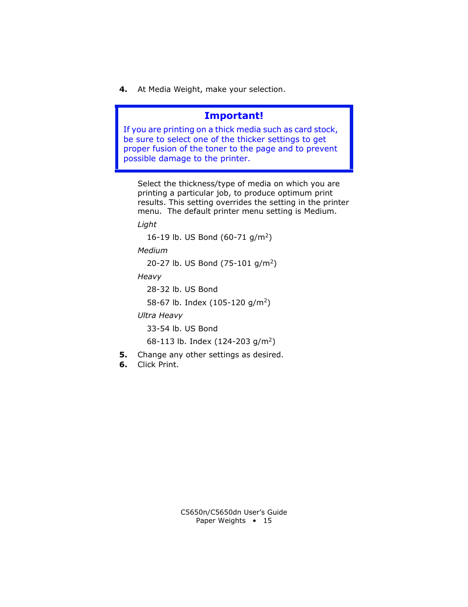 Important | Oki C 5650n User Manual | Page 15 / 225