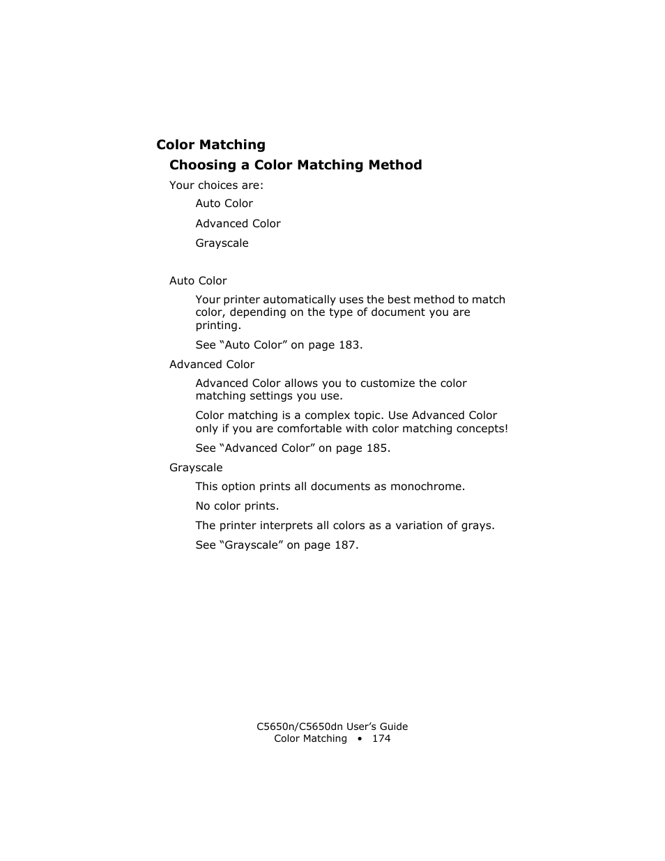 Oki C 5650n User Manual | Page 174 / 225