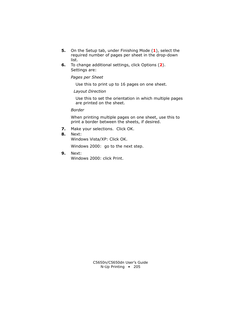 Oki C 5650n User Manual | Page 205 / 225