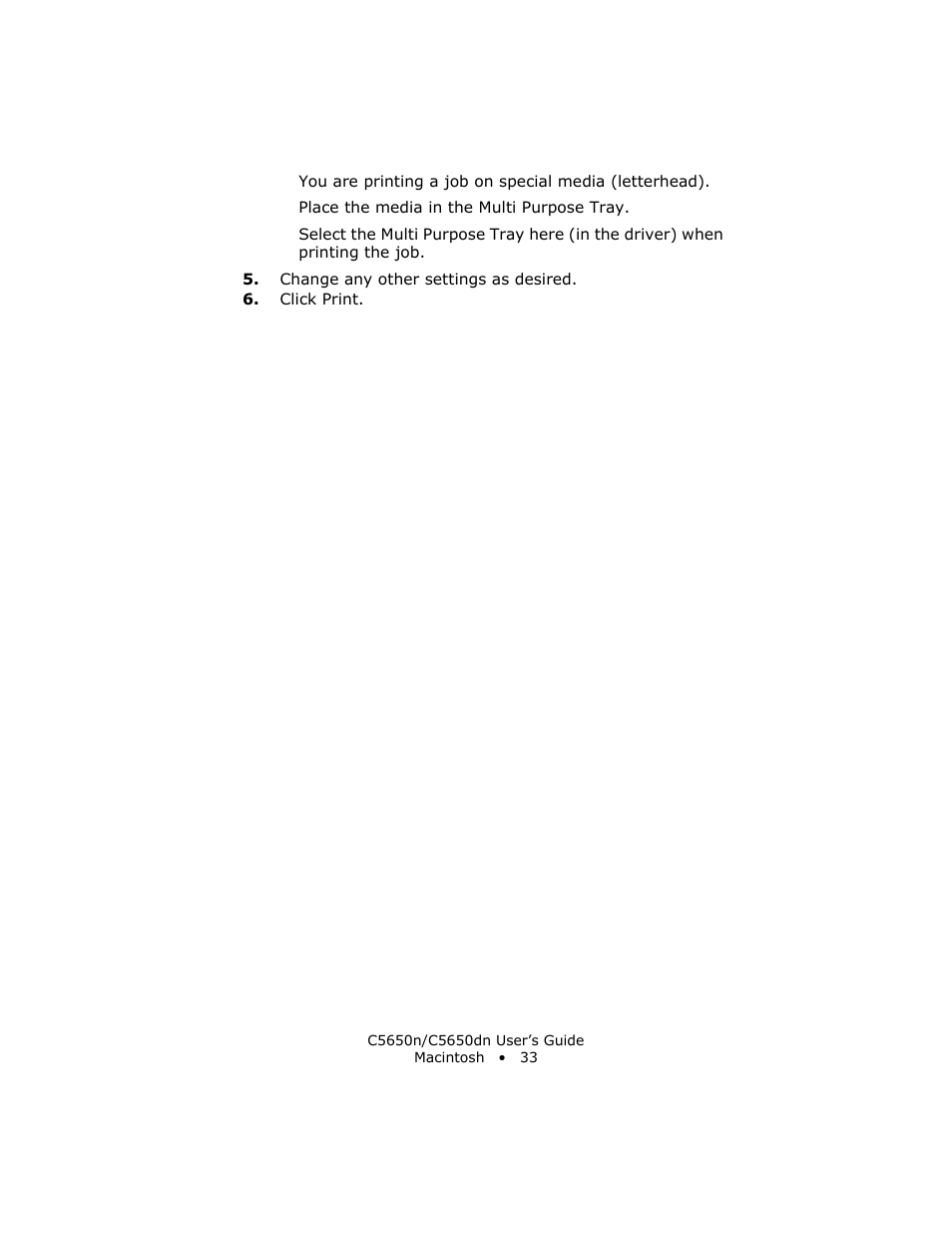 Oki C 5650n User Manual | Page 33 / 225