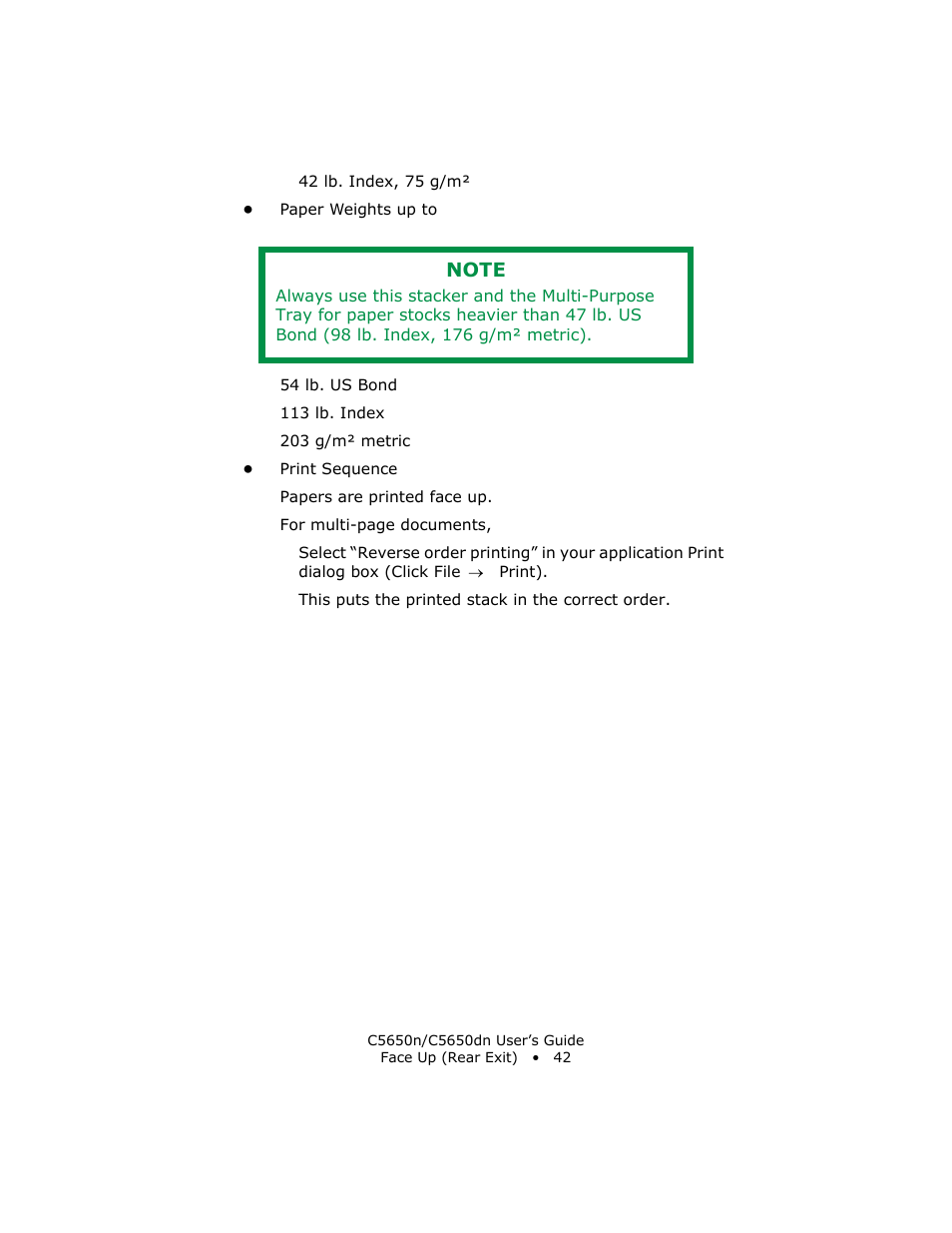 Oki C 5650n User Manual | Page 42 / 225
