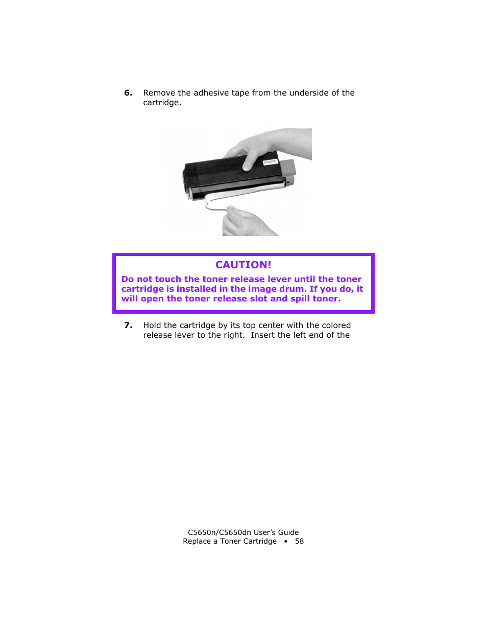 Caution | Oki C 5650n User Manual | Page 58 / 225