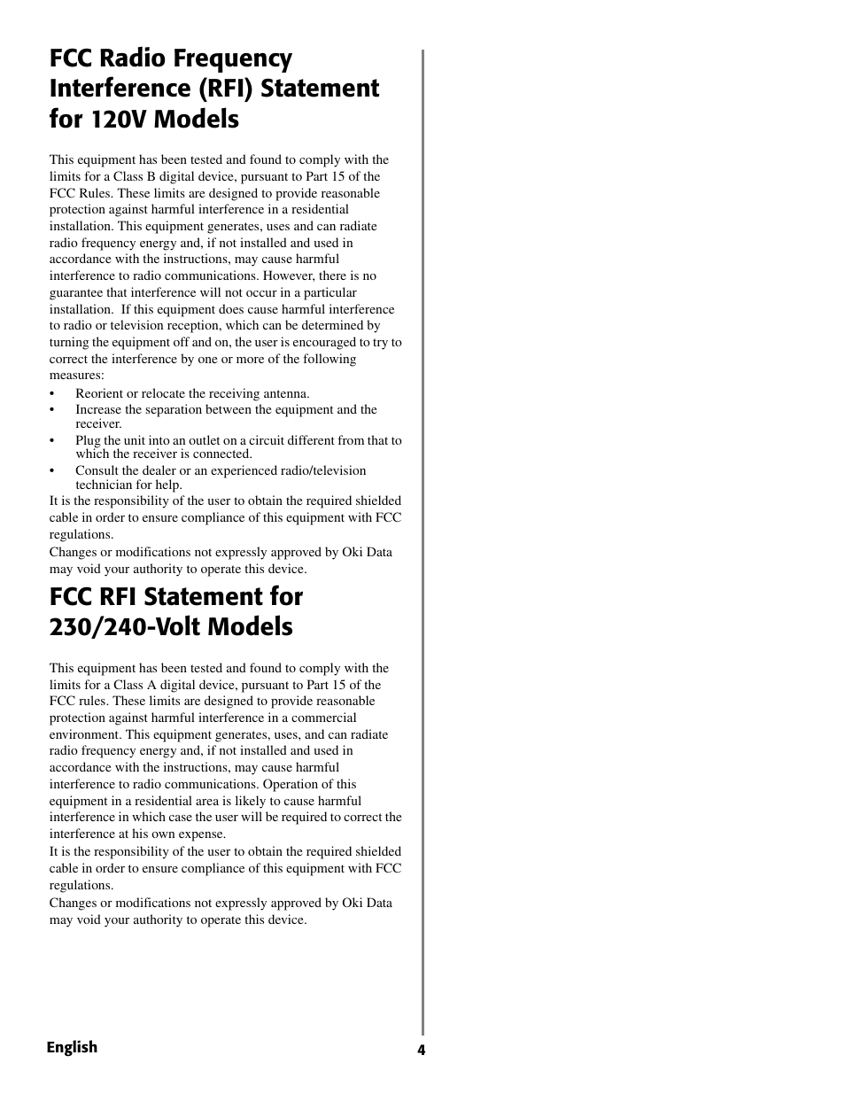 Oki B 4350 User Manual | Page 4 / 32