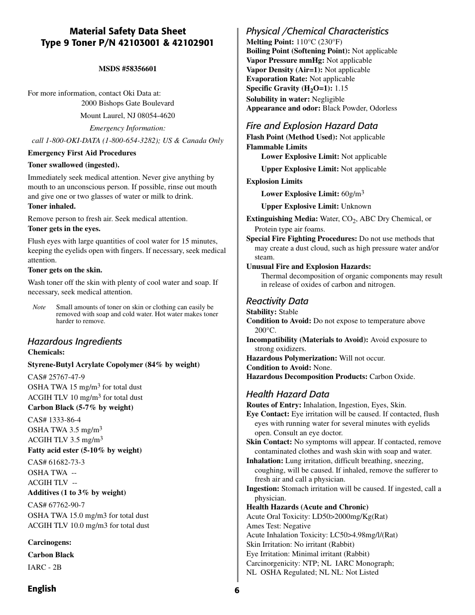 Oki B 4350 User Manual | Page 6 / 32