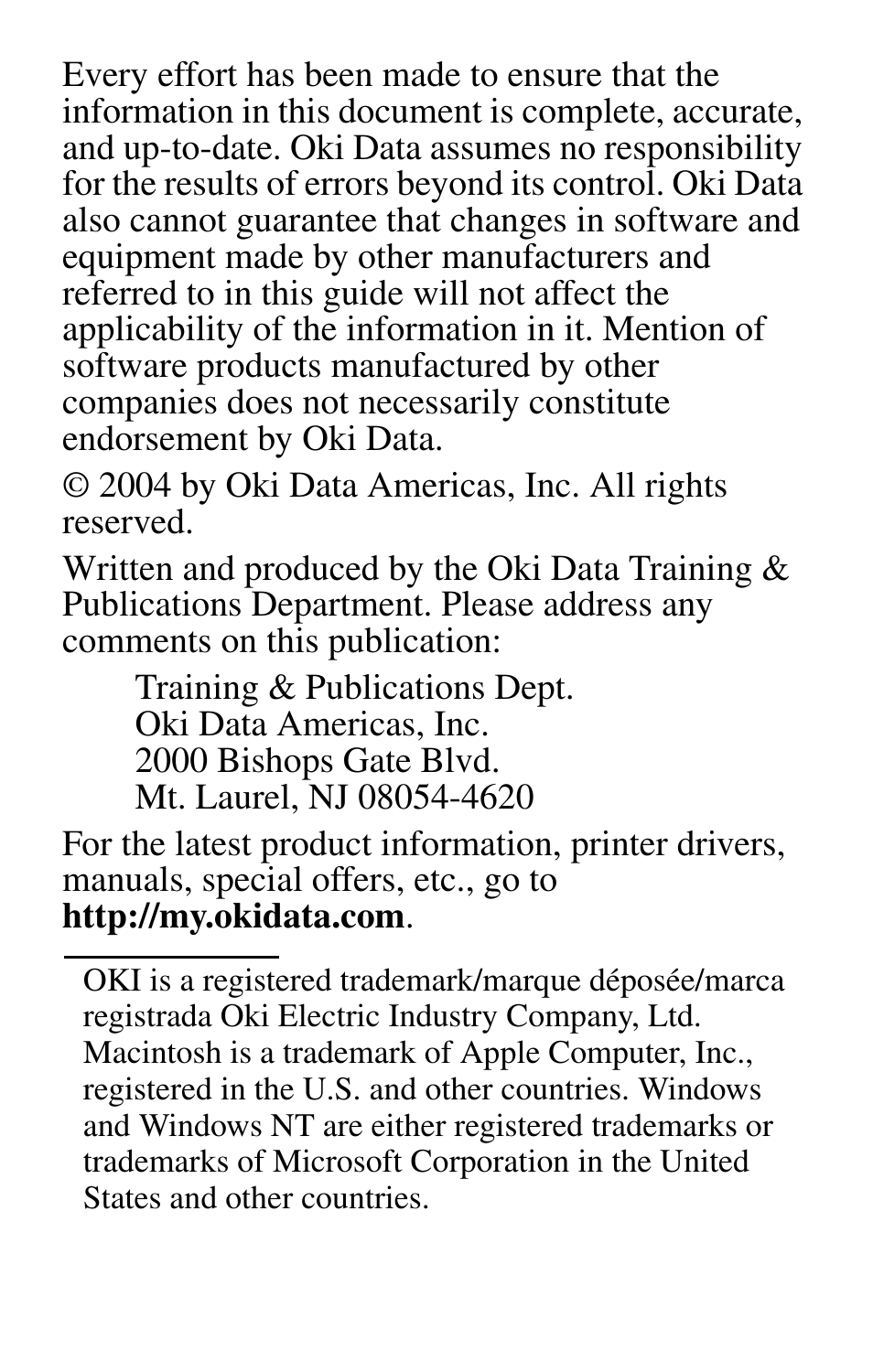 Oki 70043501 User Manual | Page 2 / 20