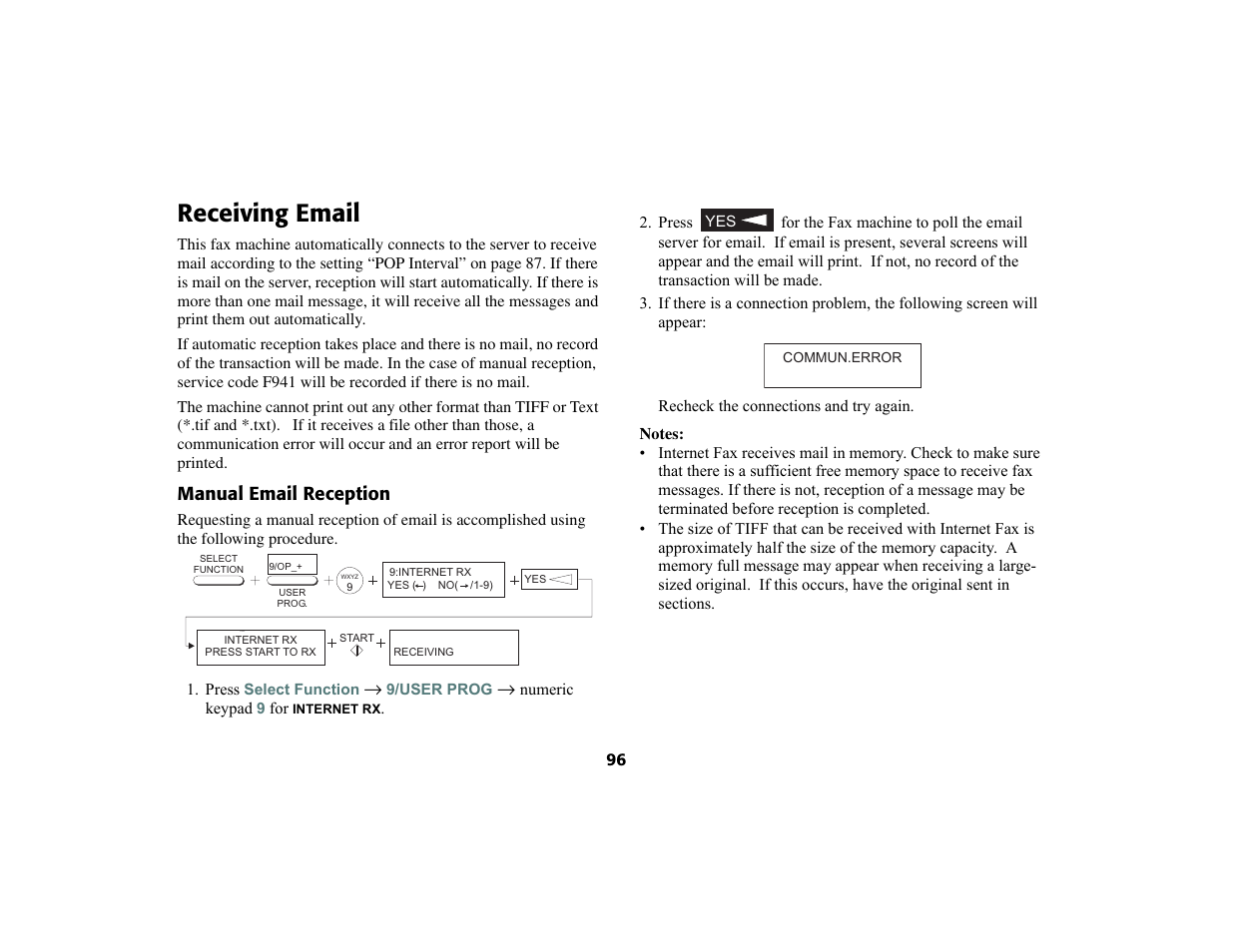 Receiving email | Oki 56801 User Manual | Page 102 / 124