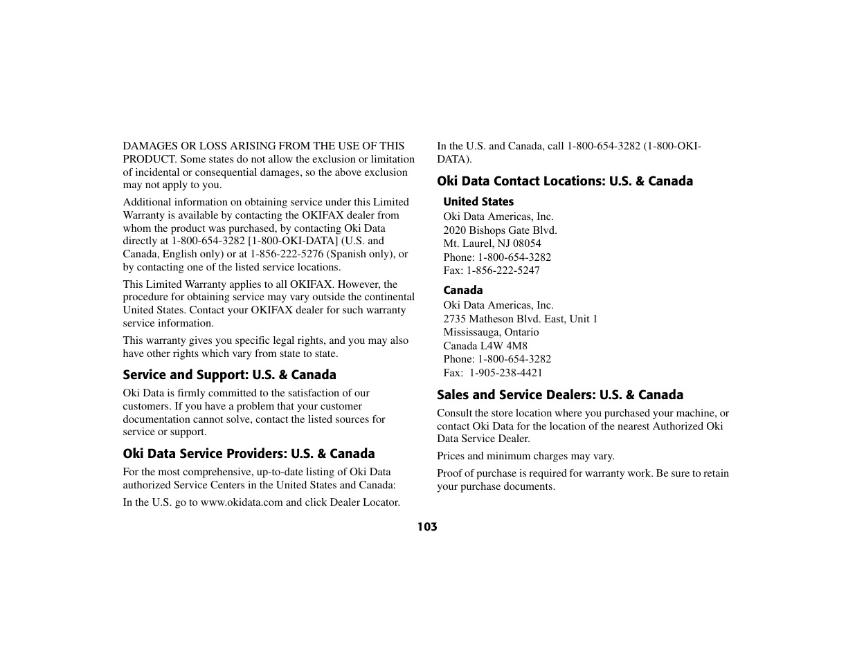 Oki 56801 User Manual | Page 109 / 124