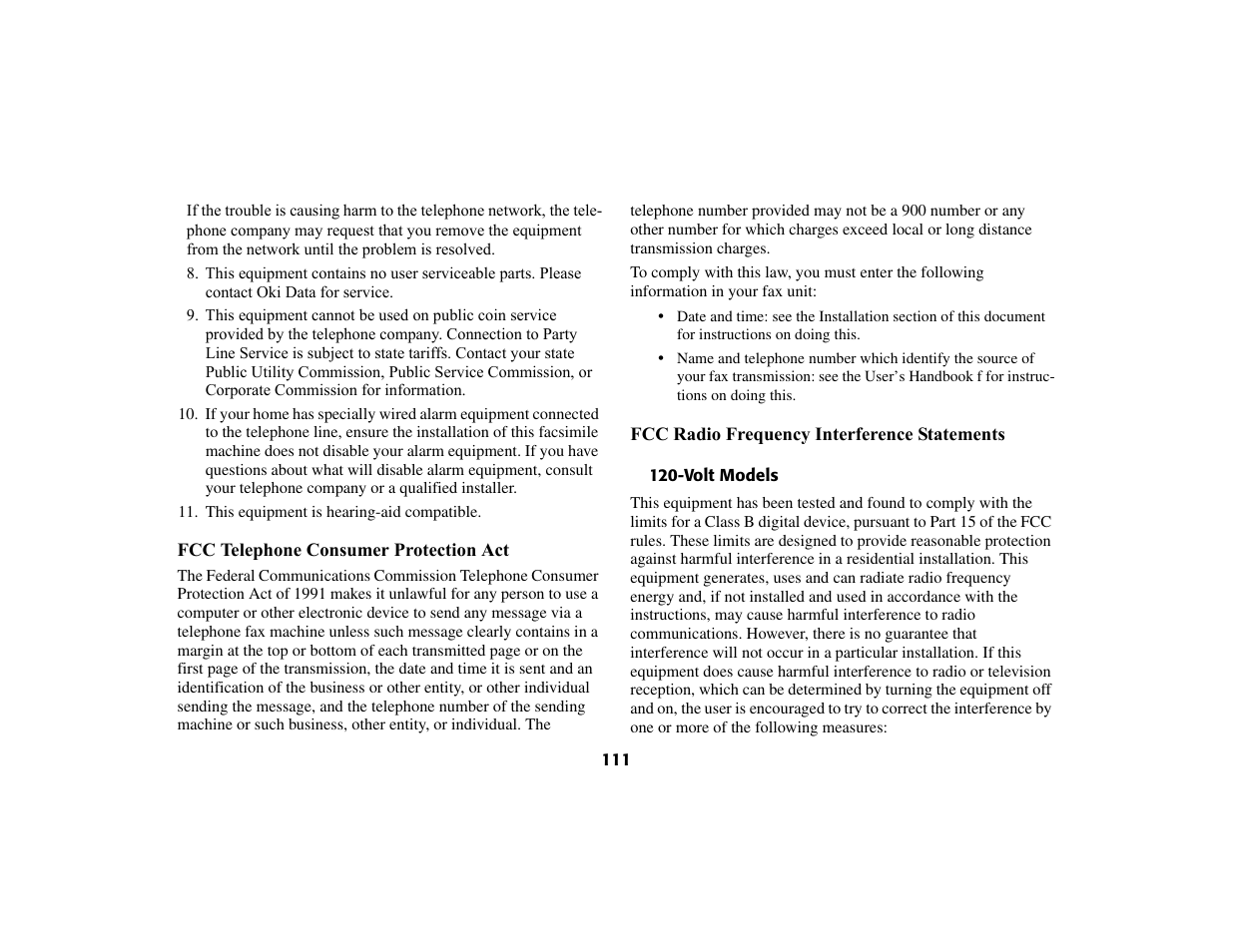 Oki 56801 User Manual | Page 117 / 124