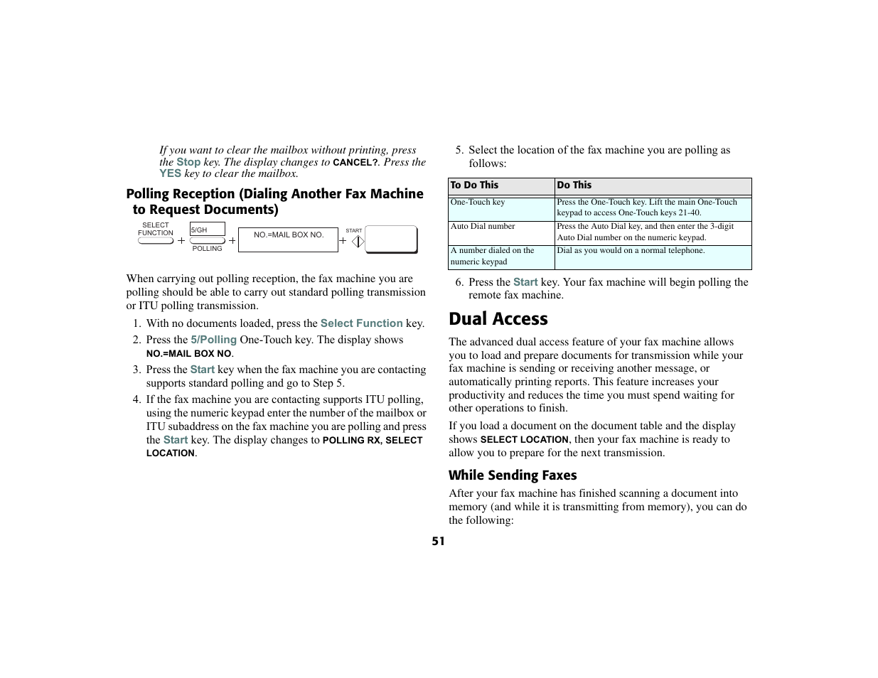 Dual access | Oki 56801 User Manual | Page 57 / 124