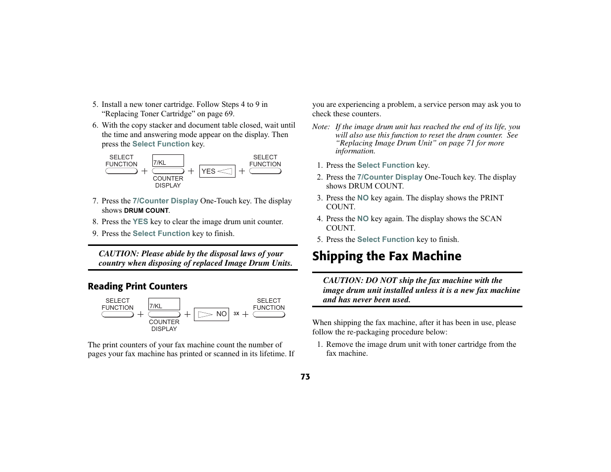 Shipping the fax machine | Oki 56801 User Manual | Page 79 / 124