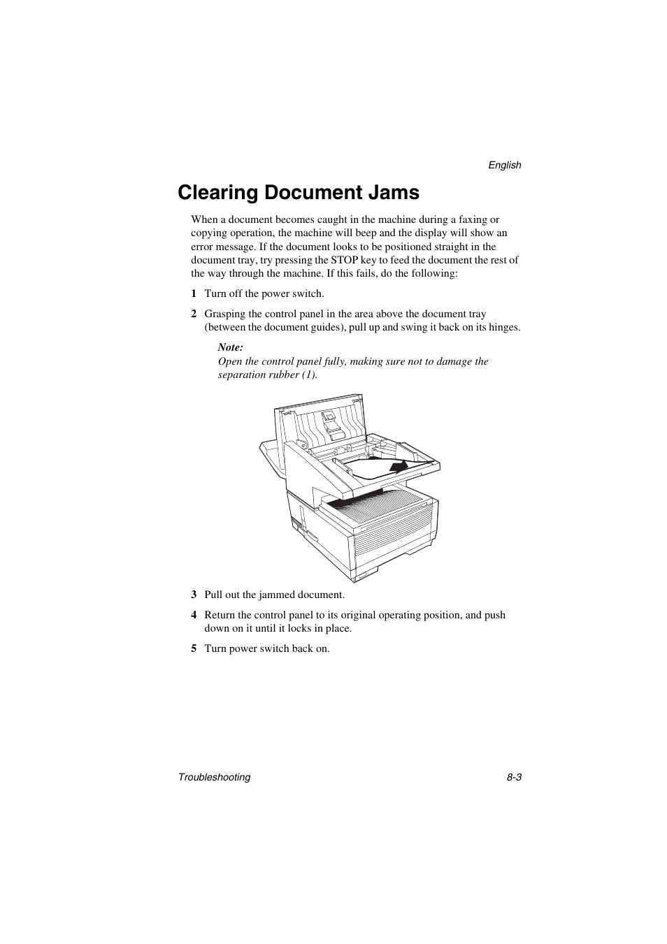 Clearing document jams | Oki 5700 User Manual | Page 101 / 134