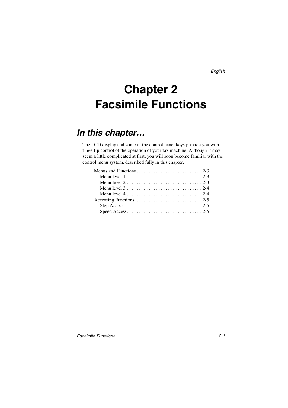 Chapter 2 facsimile functions | Oki 5700 User Manual | Page 23 / 134