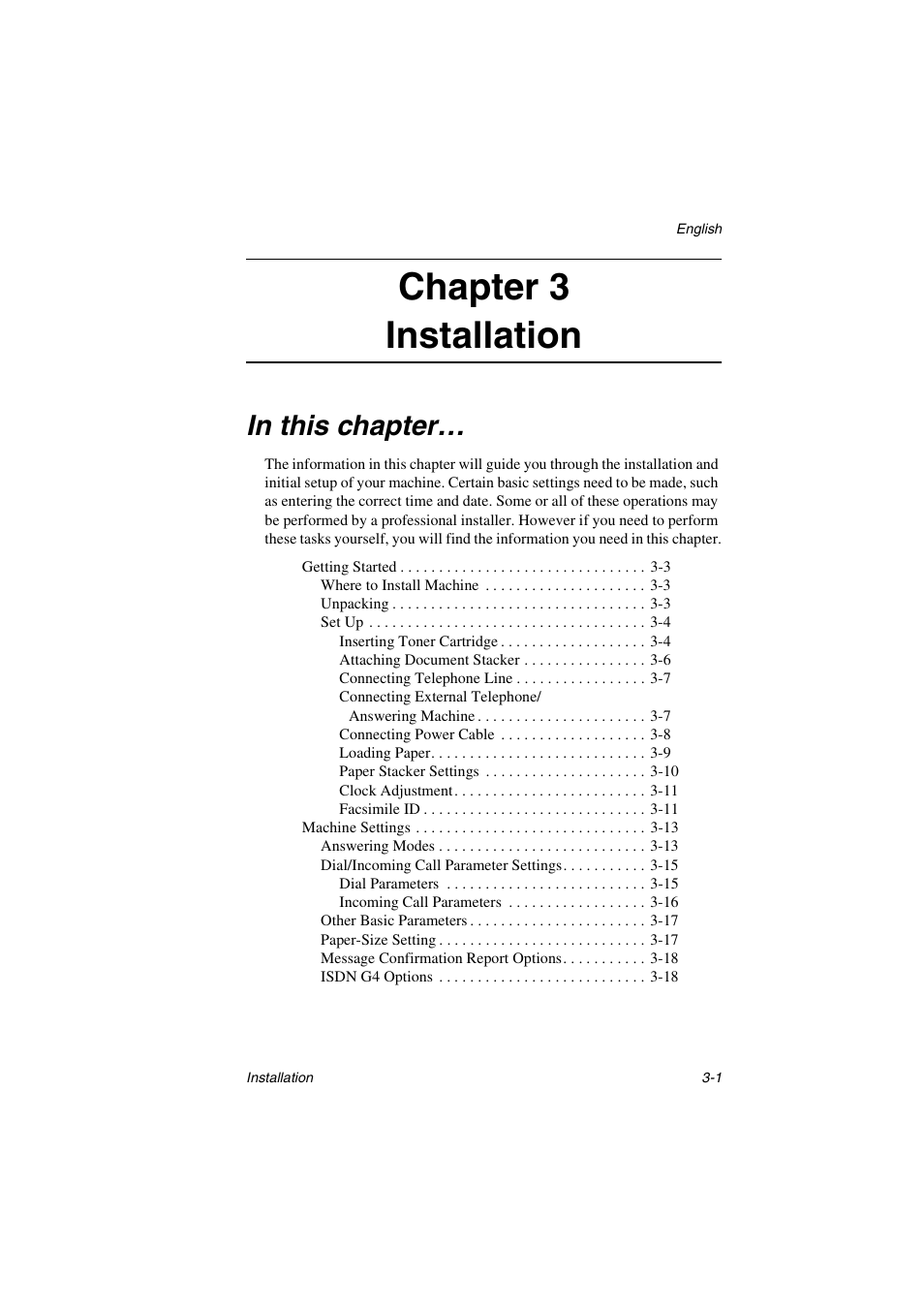 Chapter 3 installation | Oki 5700 User Manual | Page 29 / 134