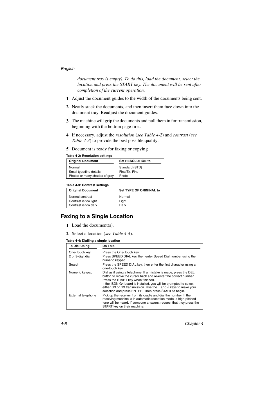 Faxing to a single location | Oki 5700 User Manual | Page 56 / 134