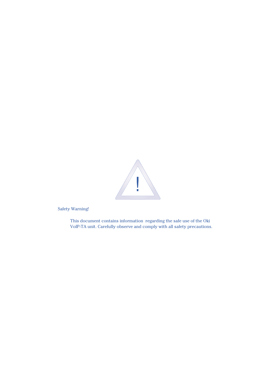 Oki Telephony Adapter User Manual | Page 3 / 30