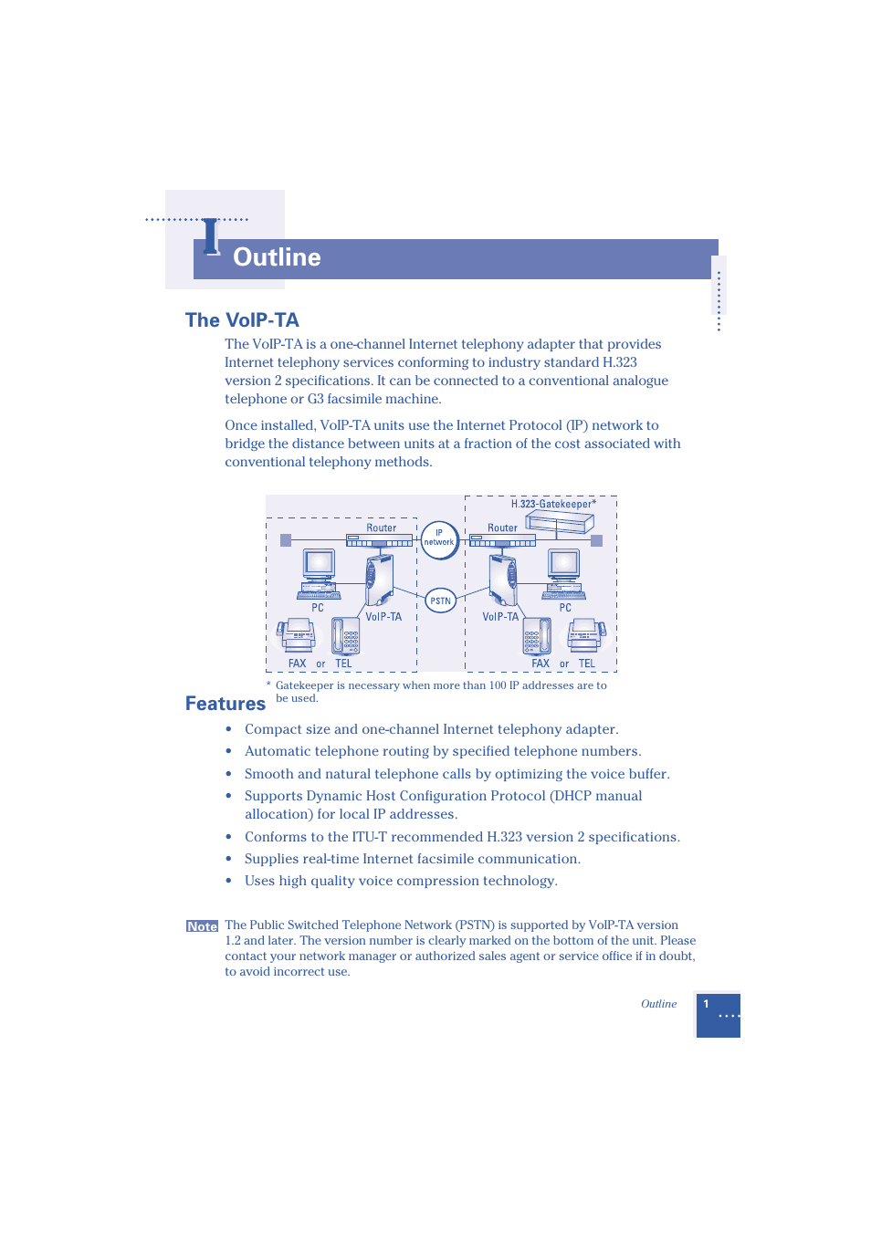 Outline | Oki Telephony Adapter User Manual | Page 9 / 30