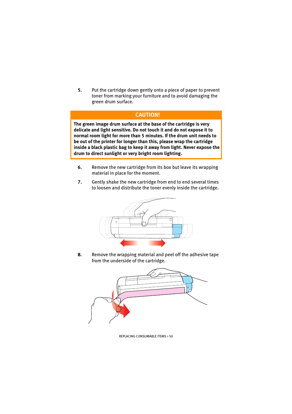 Caution | Oki C 5100n User Manual | Page 50 / 81