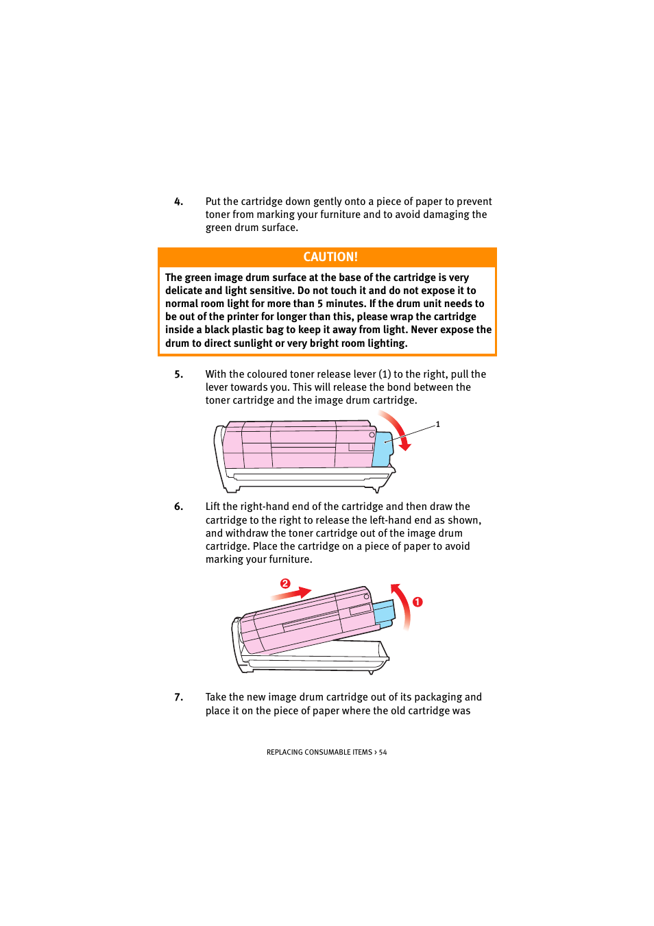 Caution | Oki C 5100n User Manual | Page 54 / 81