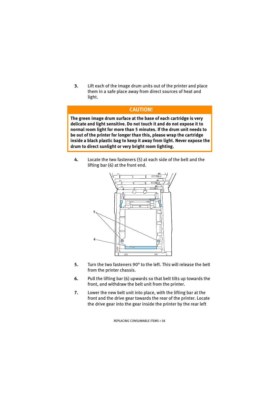 Caution | Oki C 5100n User Manual | Page 58 / 81