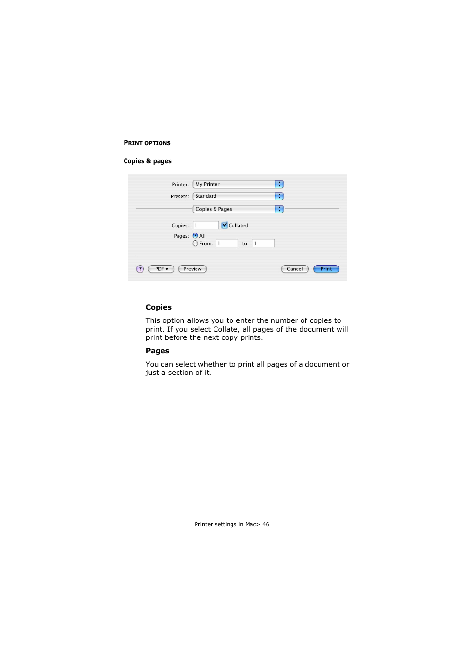Print options | Oki C5800 User Manual | Page 46 / 117