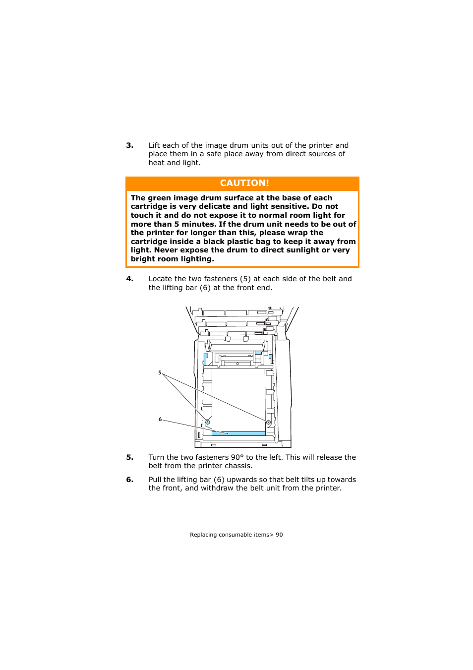 Caution | Oki C5800 User Manual | Page 90 / 117