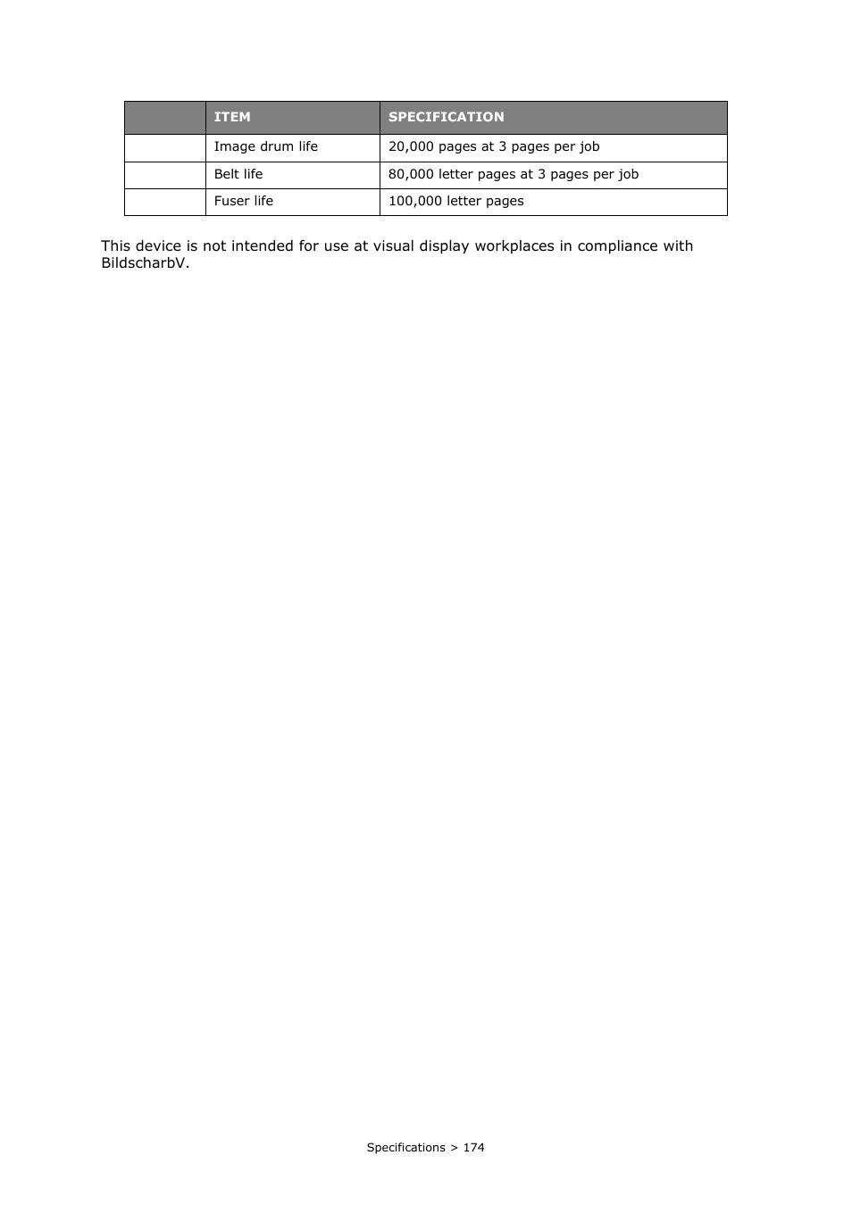 Oki PRINTING SOLUTIONS MULTIFUNCTION PRINTER CX2633 User Manual | Page 174 / 180