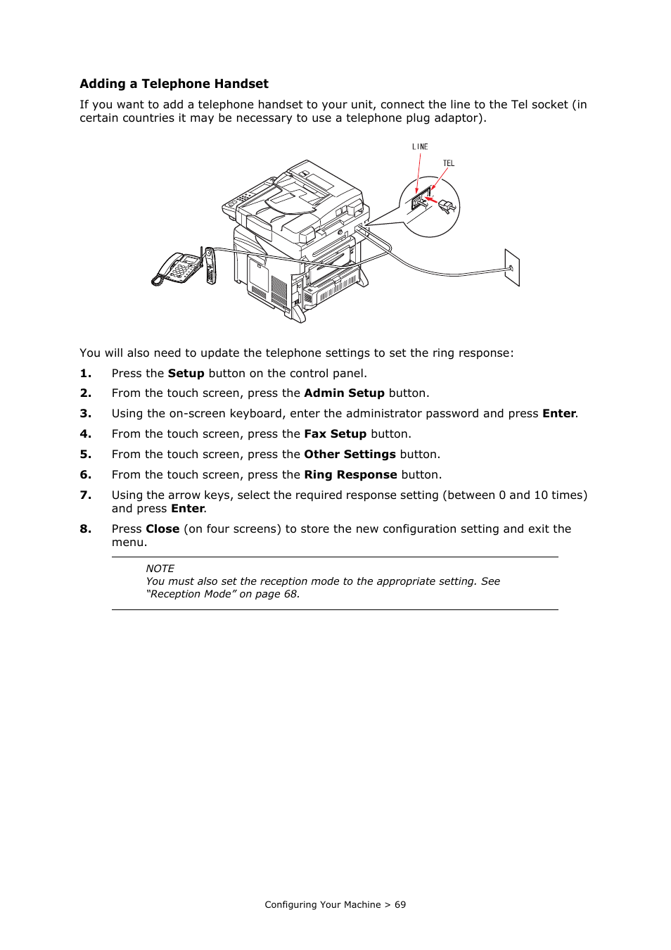 Oki PRINTING SOLUTIONS MULTIFUNCTION PRINTER CX2633 User Manual | Page 69 / 180