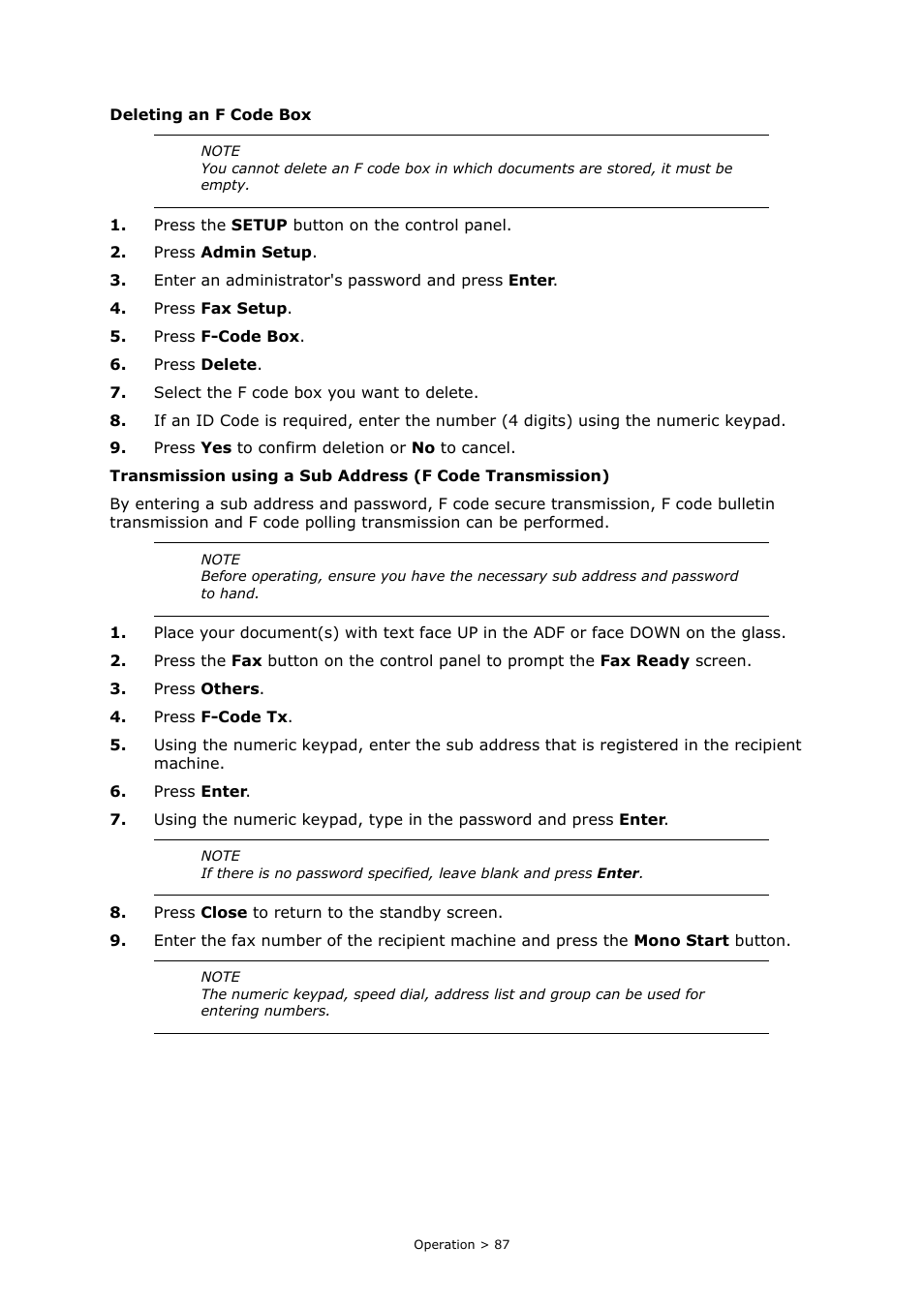 Oki PRINTING SOLUTIONS MULTIFUNCTION PRINTER CX2633 User Manual | Page 87 / 180