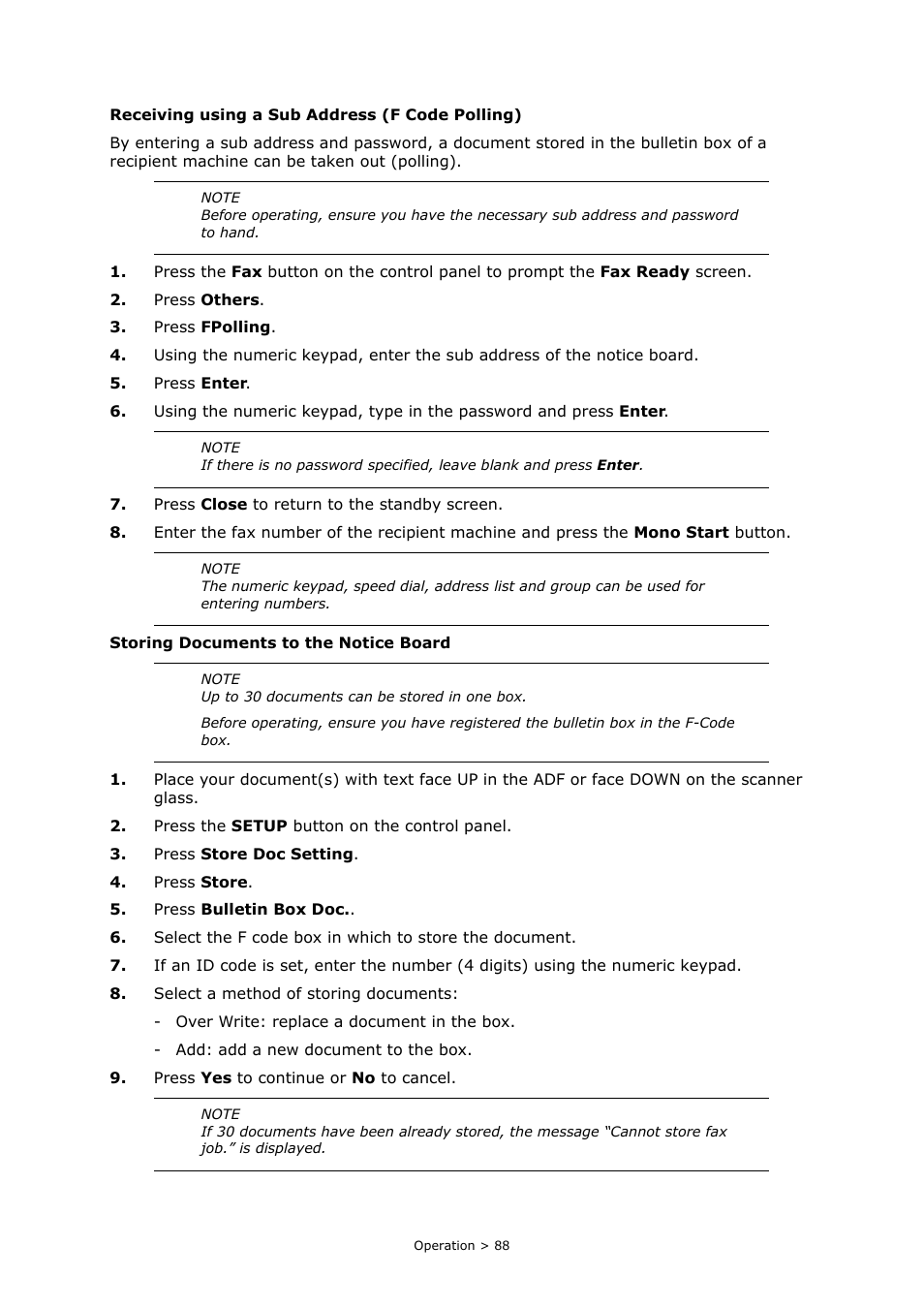 Oki PRINTING SOLUTIONS MULTIFUNCTION PRINTER CX2633 User Manual | Page 88 / 180