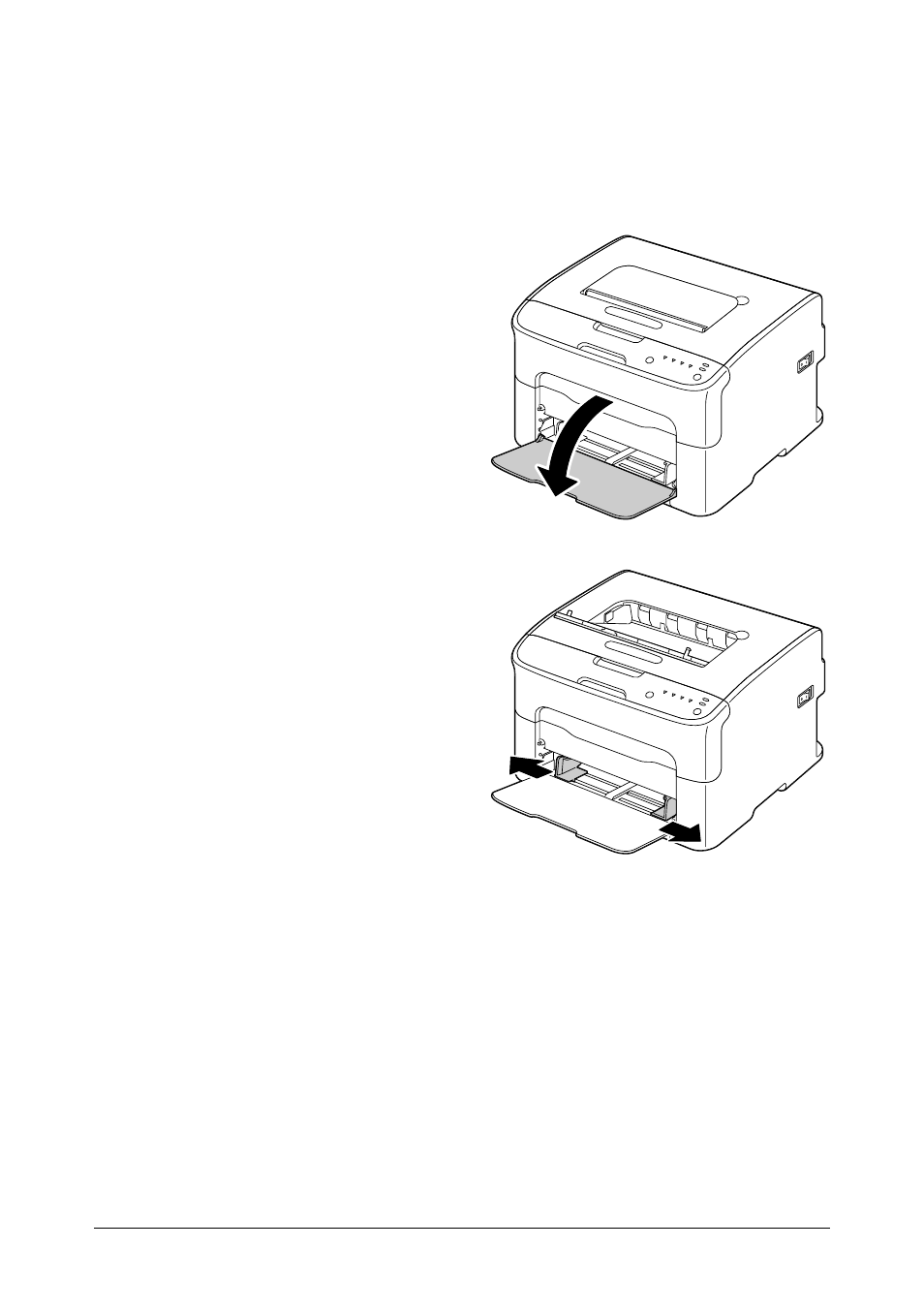 Tray 1 (multipurpose tray), Loading plain paper | Oki C 110 User Manual | Page 38 / 110