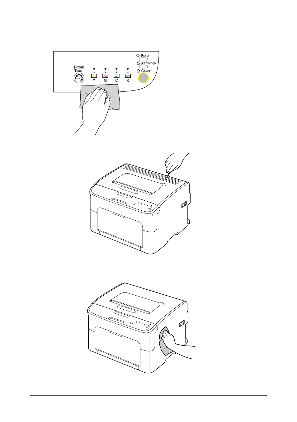 Exterior, Control panel, Ventillation grill | Exterior housing, Control panel ventillation grill exterior housing | Oki C 110 User Manual | Page 68 / 110