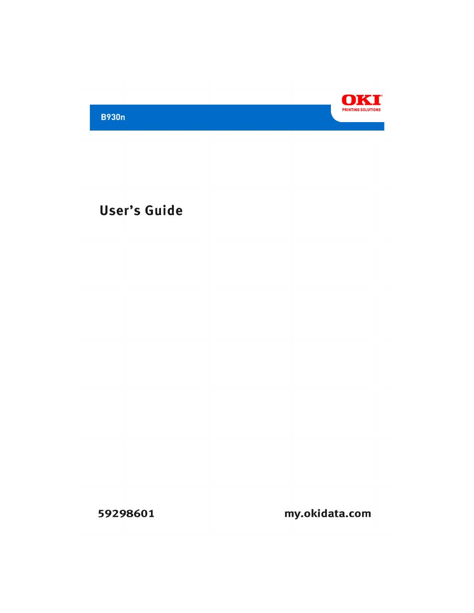 Oki B930d User Manual | 211 pages