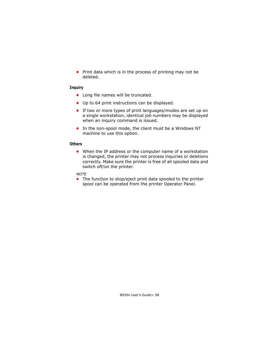Oki B930d User Manual | Page 104 / 211