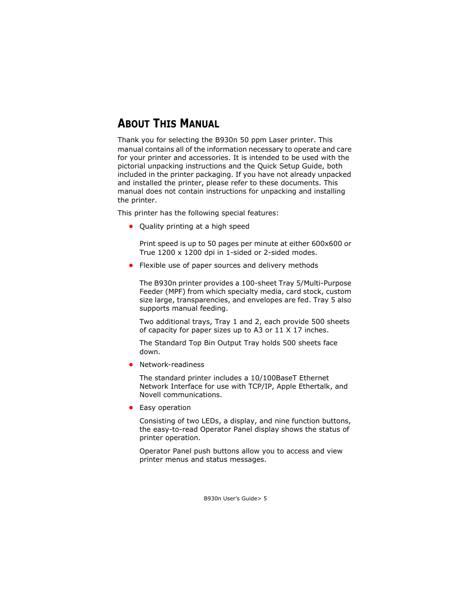 About this manual | Oki B930d User Manual | Page 11 / 211