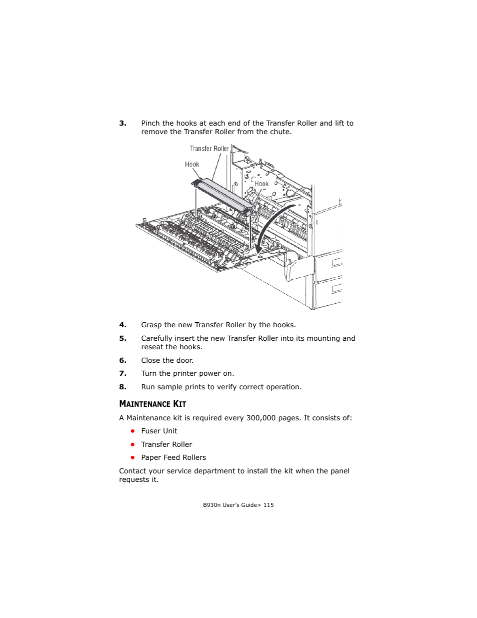Maintenance kit | Oki B930d User Manual | Page 145 / 211