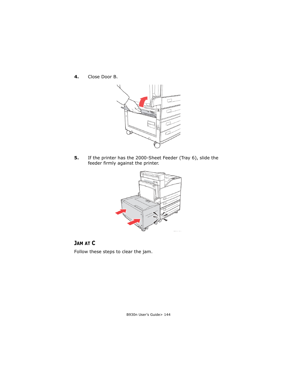 Jam at c | Oki B930d User Manual | Page 150 / 211