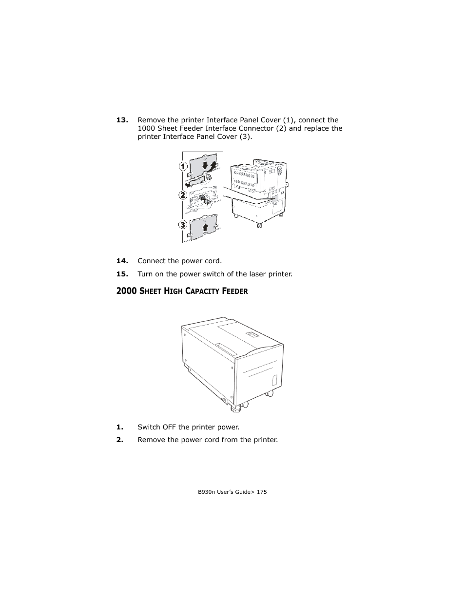 2000 sheet high capacity feeder | Oki B930d User Manual | Page 181 / 211