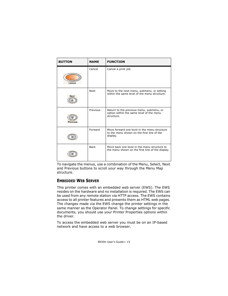 Embedded web server | Oki B930d User Manual | Page 21 / 211