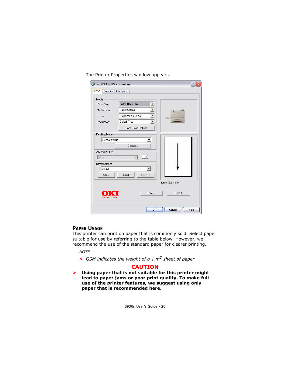 Paper usage | Oki B930d User Manual | Page 26 / 211