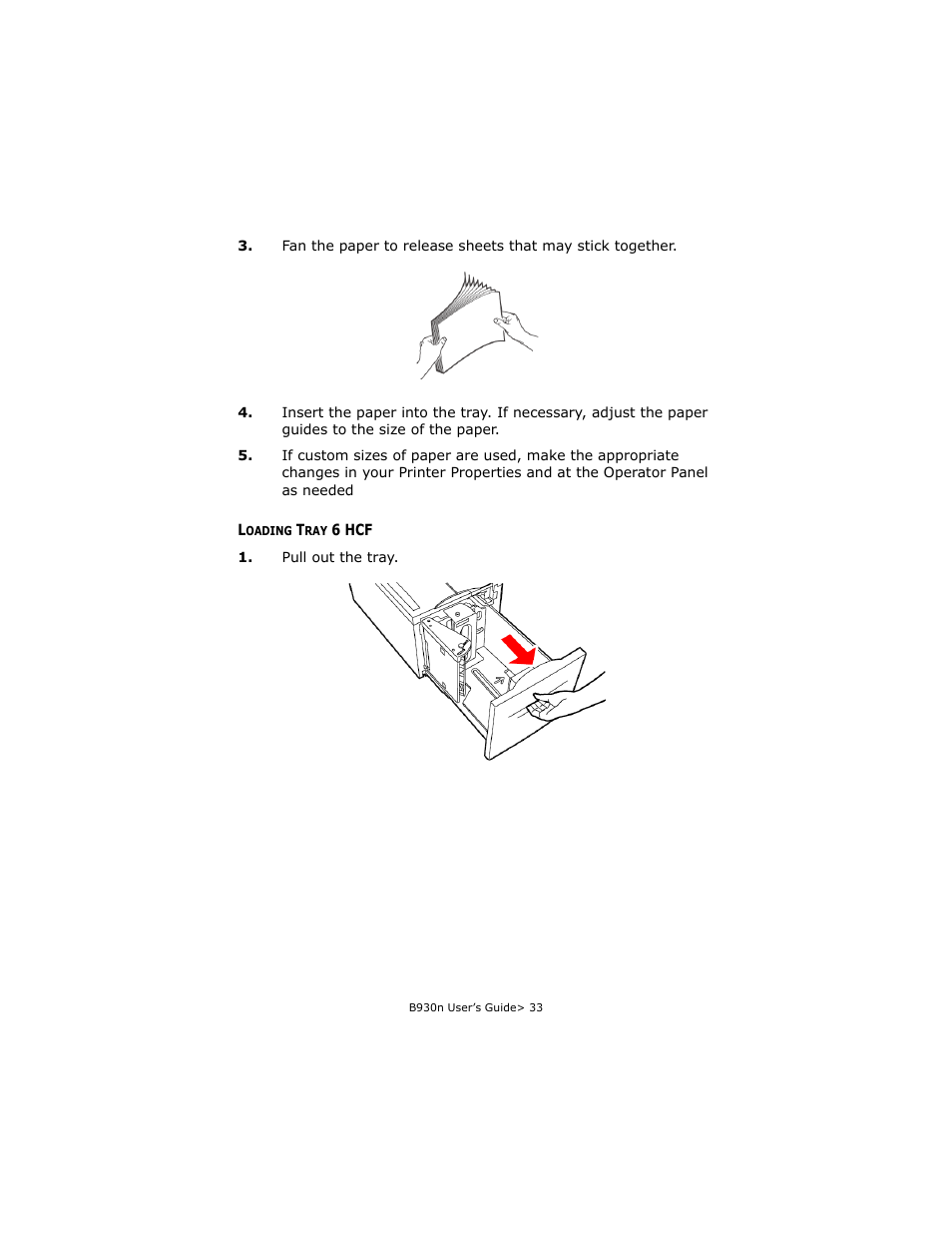 Loading tray 6 hcf | Oki B930d User Manual | Page 39 / 211