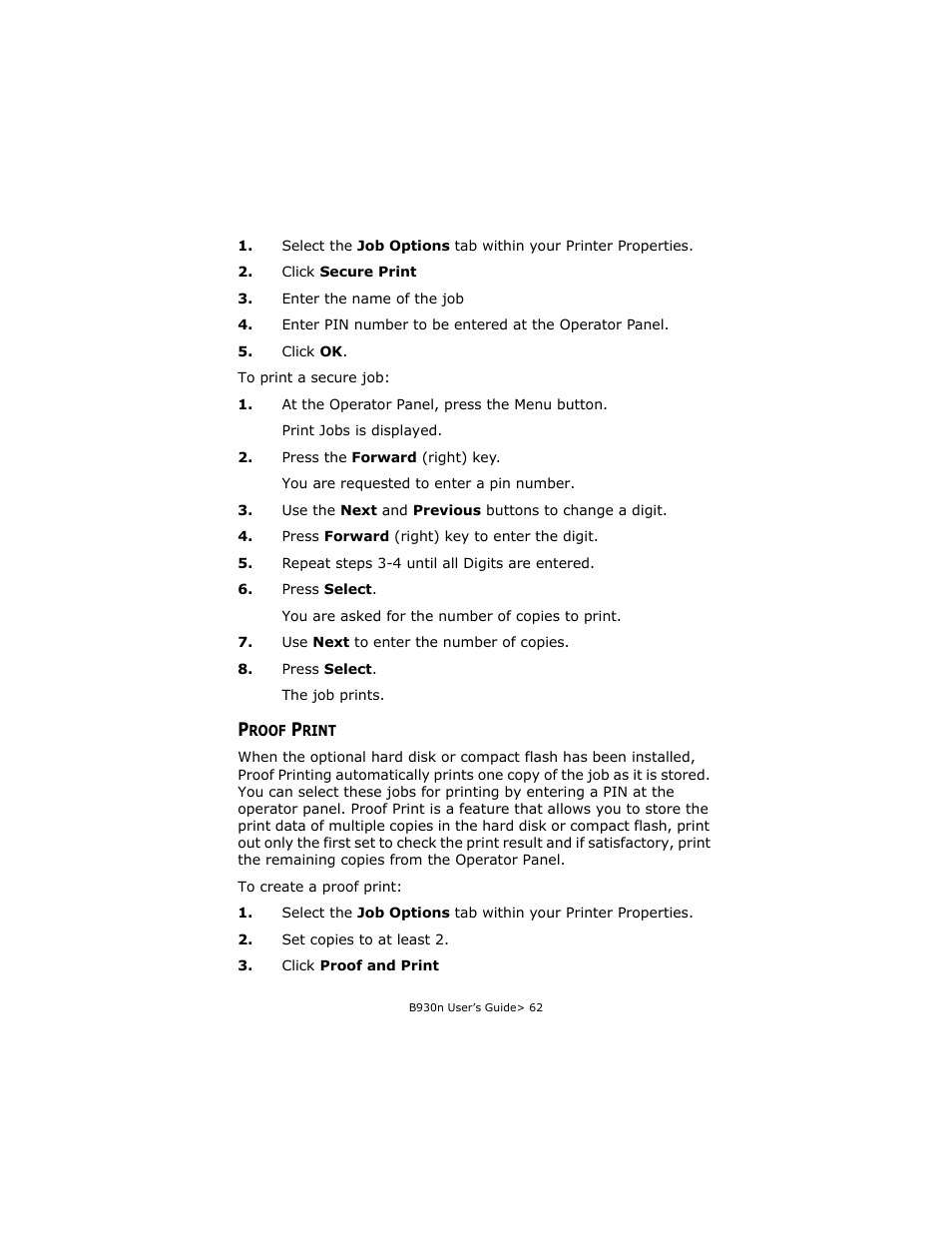 Proof print | Oki B930d User Manual | Page 68 / 211