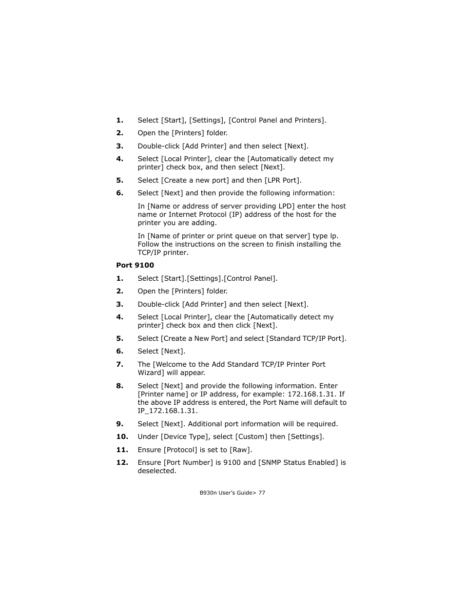 Oki B930d User Manual | Page 83 / 211