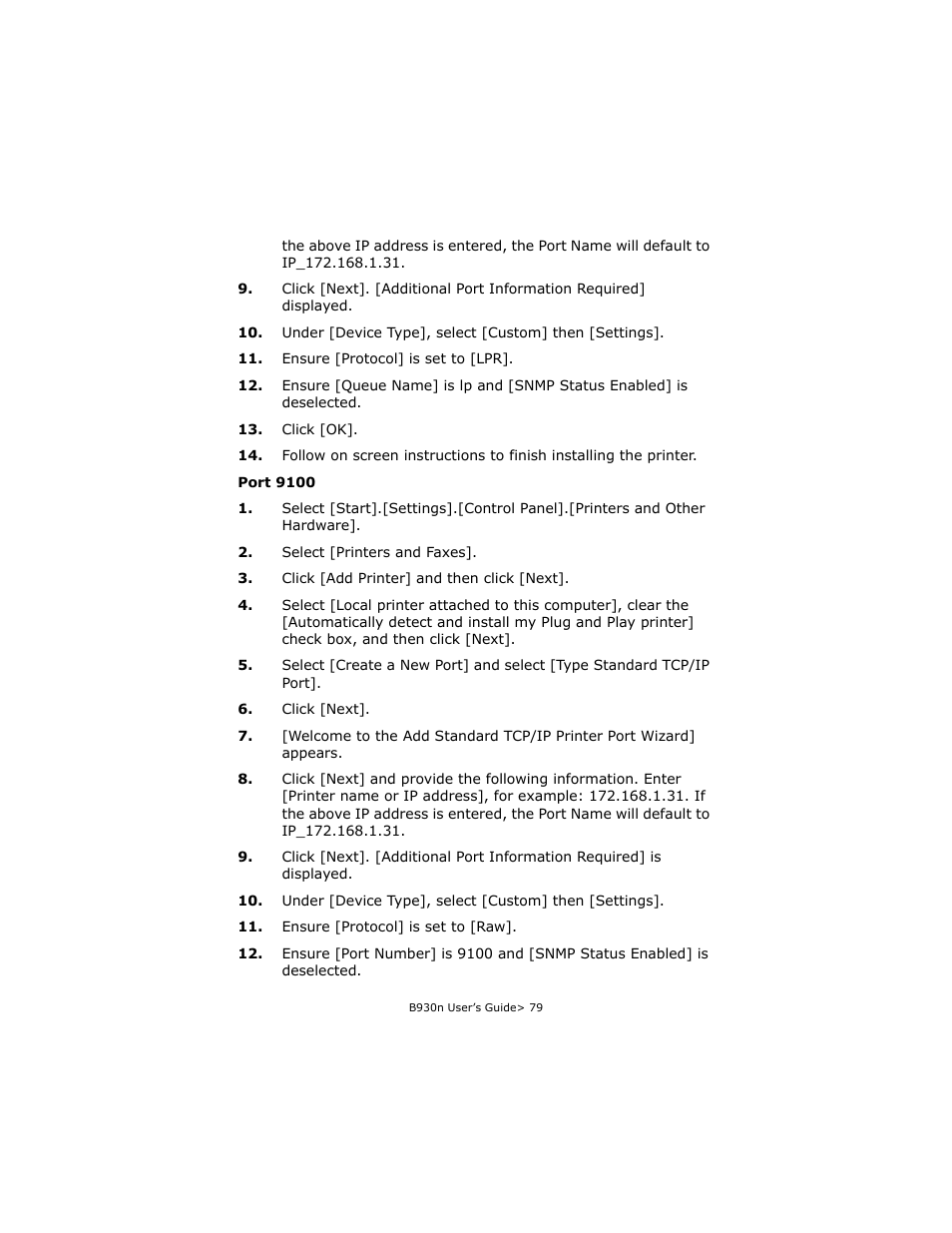 Oki B930d User Manual | Page 85 / 211