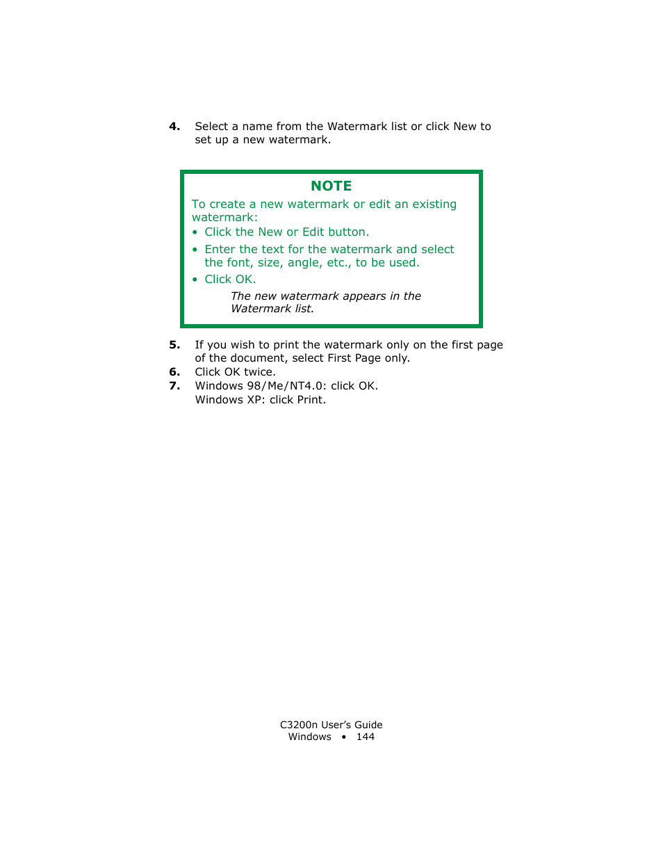 Oki C 3200n User Manual | Page 144 / 168