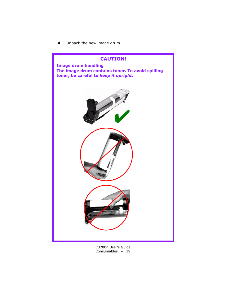 Caution | Oki C 3200n User Manual | Page 39 / 168